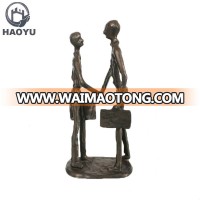 cast iron metal art sculpture for home decoration the cooperation