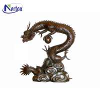 Square decor bronze dragon sculpture for sale NTBM-236A